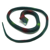 Змея большая резиновая клубок 70 см Зелена 10 штук [tsi216618-TSI]