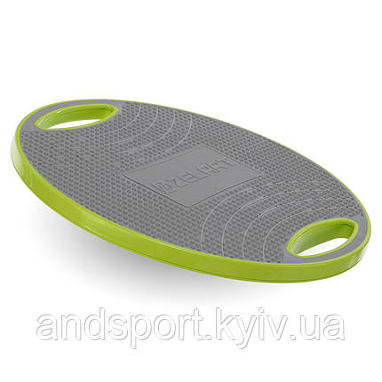 Диск балансувальний балансборд BALANCE BOARD Zelart FI-9664 42х9см салатовий-сірий Код FI-9664, фото 1