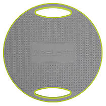 Диск балансувальний балансборд BALANCE BOARD Zelart FI-9664 42х9см салатовий-сірий Код FI-9664, фото 4