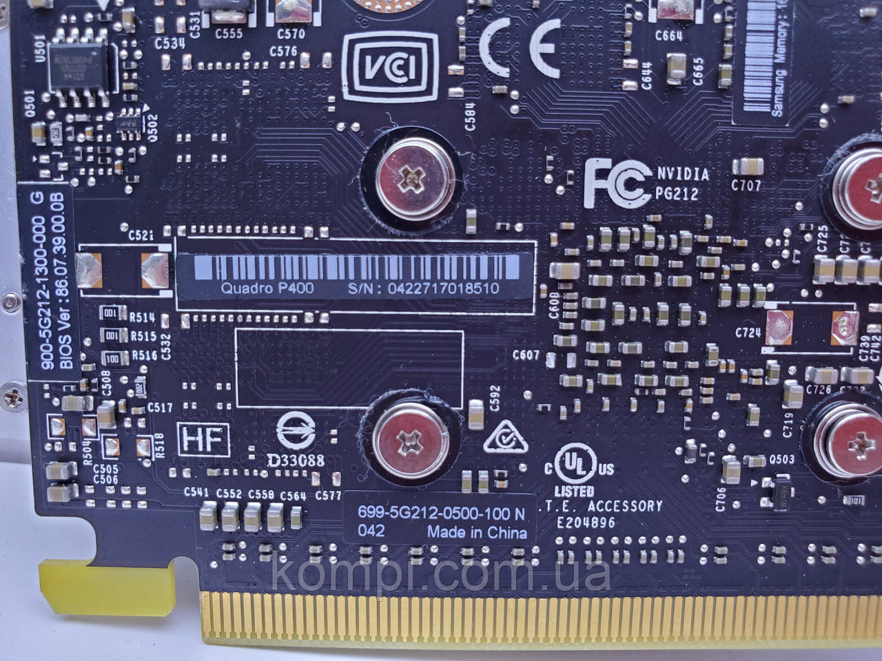 HP NVIDIA Quadro P400 2GB GDDR5 Graphics 1ME43AA PCI