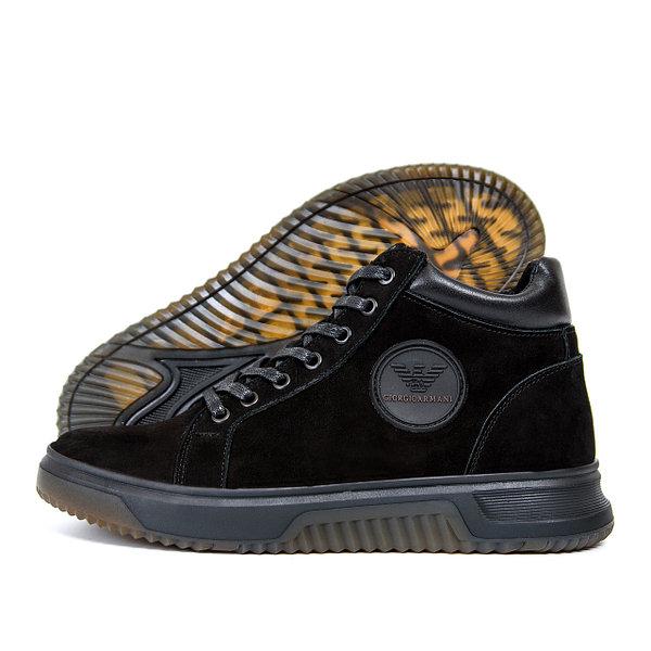 Чоловічі зимові шкіряні черевики, фото 1