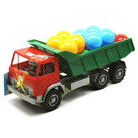 Машинка "Самосвал" с шариками (красная + зеленая) [tsi213410-TSI]