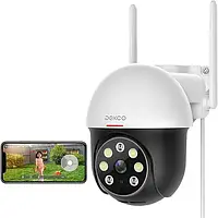 Камера видеонаблюдения DEKCO 2K Outdoor, камера видеонаблюдения Wi-Fi и охранная панорама и угол обзора