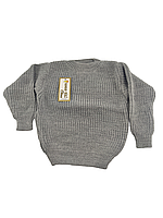 Дитячий светр Туреччина 1, 2, 3, 4 роки для дівчинки на ґудзиках сірий (ФД21)