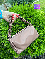 АКЦИЯ! Пудра - красивая молодежная сумка на молнии, короткий ремень из мягкой экокожи (0396)
