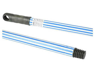Ручка для швабри, прогумована, блакитно-біла 120REZ-B-RO ТМ Metalstick BP