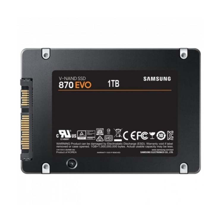 Samsung 870 Evo-Series 1TB 2.5" SATA III V-NAND 3bit MLC (TLC) (MZ-77E1T0BW) - фото 3 - id-p1929797478