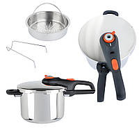 Скороварка Tefal Secure Click 6 л Скороварка на газу (Франция) Кастрюля скороварка 2,94 кг Пароварка на газу