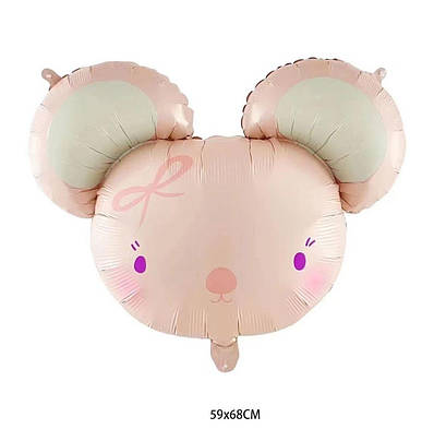 China 59*68 см Рожева мишка з вушками фольговані кулі — В УП MrShar