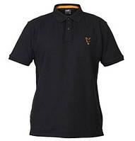 Поло з коміром Fox Collection Orange and Black Polo Shirt розмір S