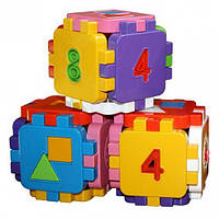 Іграшка дитяча "Кубик-логіка" (сортер) [tsi14454-ТСІ]