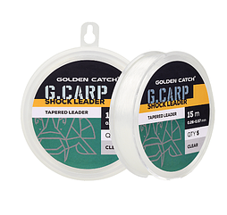 Шок-лідер конусний GC Tapered Leader 5x15м 0.26-0.57мм