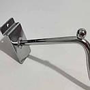 Кронштейн Флейта 35 см торгова 3 сходинки хромована в Єкономпанель, фото 5