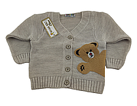 Дитячий светр 1, 2, 3, 4 роки Туреччина теплий для хлопчиків сірий (ФДМ51)