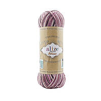 Пряжа Alize Superwash Artisan (Супервош Артісан) 9011 рожевий меланж (шкарпеткова, нитки для в'язання, напіввовна)