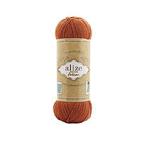 Пряжа Alize Superwash Artisan (Супервош Артисан) 433 терракот (носочная, нитки для вязания, полушерсть)