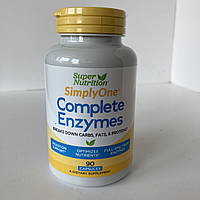 Super nutrition complete enzymes Повний комплекс ферментів, 90 капсул