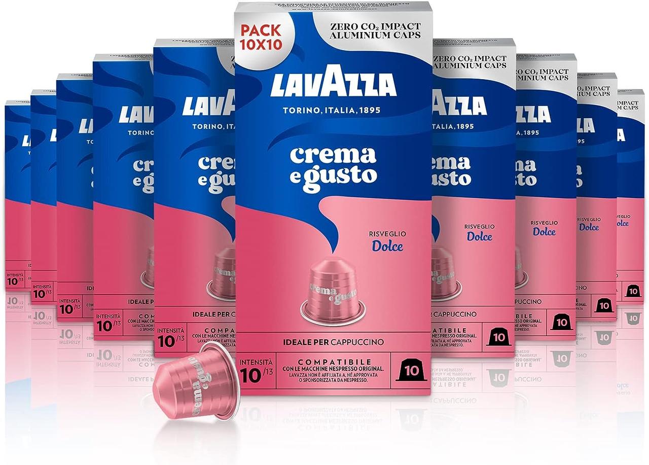 Nespresso Lavazza Crema e Gusto DOLCE Aluminium 10 капсул, фото 1