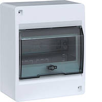 Щит зовнішній із прозорими дверима 6 мод. HAGER COSMOS VD106TD, бокс Хагер, КОСМС розподільний навісний