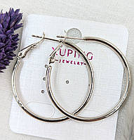 Серьги Xuping Jewelry Диаметр сережек 3,1 см Стильные серьги-кольца Красивые серьги из медстали