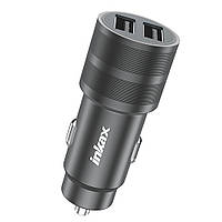 Автомобільний зарядний пристрій USB INKAX CC-50 2USB/36w QC3.0