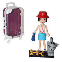 Кукла в чемоданчике с котом, в красной шапочке [tsi197431-ТСІ]