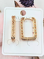 Сережки Xuping 2,4×0,4 см