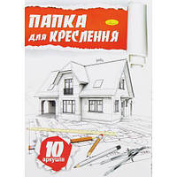 Бумага для черчения А4, 10 листов (160 г/м2) [tsi194053-ТCІ]