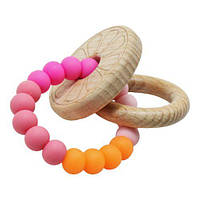 Прорізувач-брязкальце "Дерев'яні кільця", вид 2 [tsi202199-ТCІ]