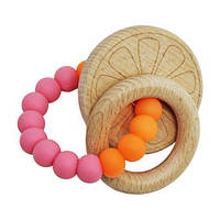 Прорізувач-брязкальце "Дерев'яні кільця", вид 1 [tsi202200-ТCІ]