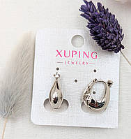 Серьги Xuping Jewelry Диаметр сережек 1,6 × 0,7 см Стильные серьги из медстали Сережки с фианитами