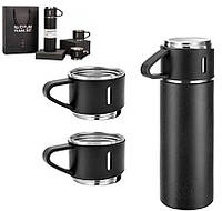 Термос с 3 Чашками с Вакуумной Изоляцией Vacuum flask set 500мл Подарочный Набор для Напитков