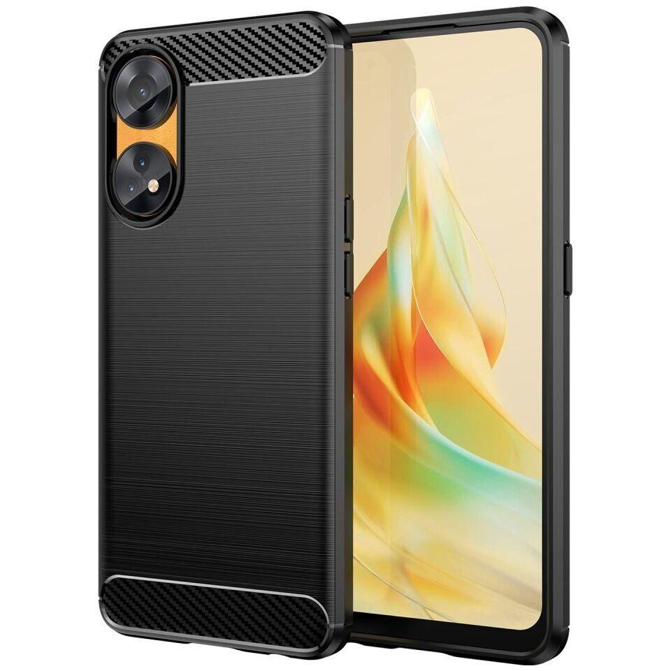 Гумовий чохол для Oppo Reno 8T чорний протиударний бампер