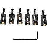 Бридж кобилка сідло роликове струнотримач для електрогітари чорні, фото 4