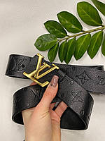 Ремень кожаный Louis Vuitton Brown луи витон