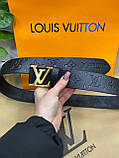 Ремінь шкіряний Louis Vuitton Brown Луї витон, фото 5