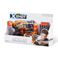 Дитячий бластер X-SHOT Skins Flux Game Over 8 патронів