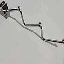 Кронштейн Флейта 35 см торгова 3 сходинки хромована в Єкономпанель, фото 6