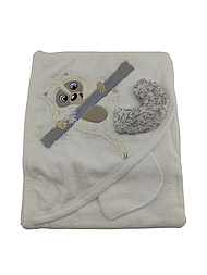 Дитячий рушник-конверт Туреччина для новонародженого махровий білий (ХДН83)