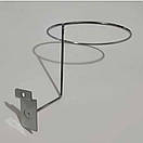 Підставка під Шапку в Економпанель Гачок для шапок із кріпленням для економпанелі хромована, фото 2