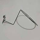 Підставка під Шапку в Економпанель Гачок для шапок із кріпленням для економпанелі хромована, фото 3