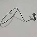 Підставка під Шапку в Економпанель Гачок для шапок із кріпленням для економпанелі хромована, фото 4