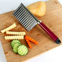 Нож для волнистой нарезки овощей, картофеля фри, моркови Кладовка