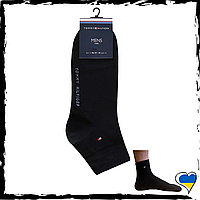 Шкарпетки Tommy Hilfiger середні. Шкарпетки Томмі хілфігер чорні. Носки TH 39-46