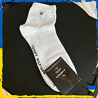 Шкарпетки Tommy Hilfiger середні. Шкарпетки Томмі хілфігер білі. Носки TH 39-46