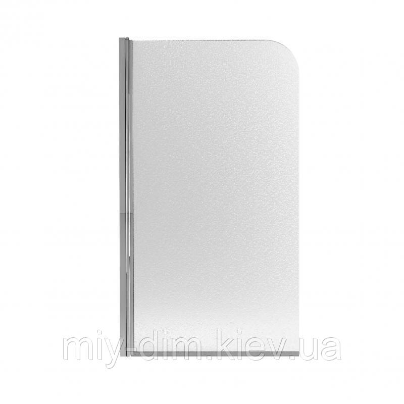 Штора на ванну Qtap Standard CRM407513APL скло Pear 6 мм, 75х130 см, ліва, фото 1