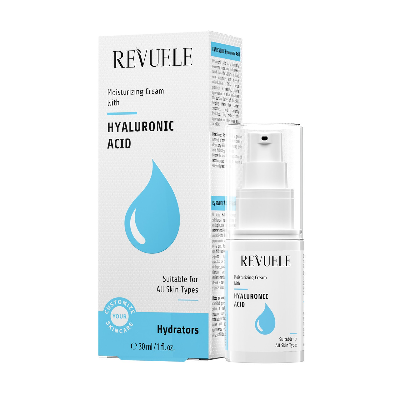 Зволожуючий крем для обличчя з гіалуроновою кислотою Revuele Hydrators Hyaluronic Acid 30 мл