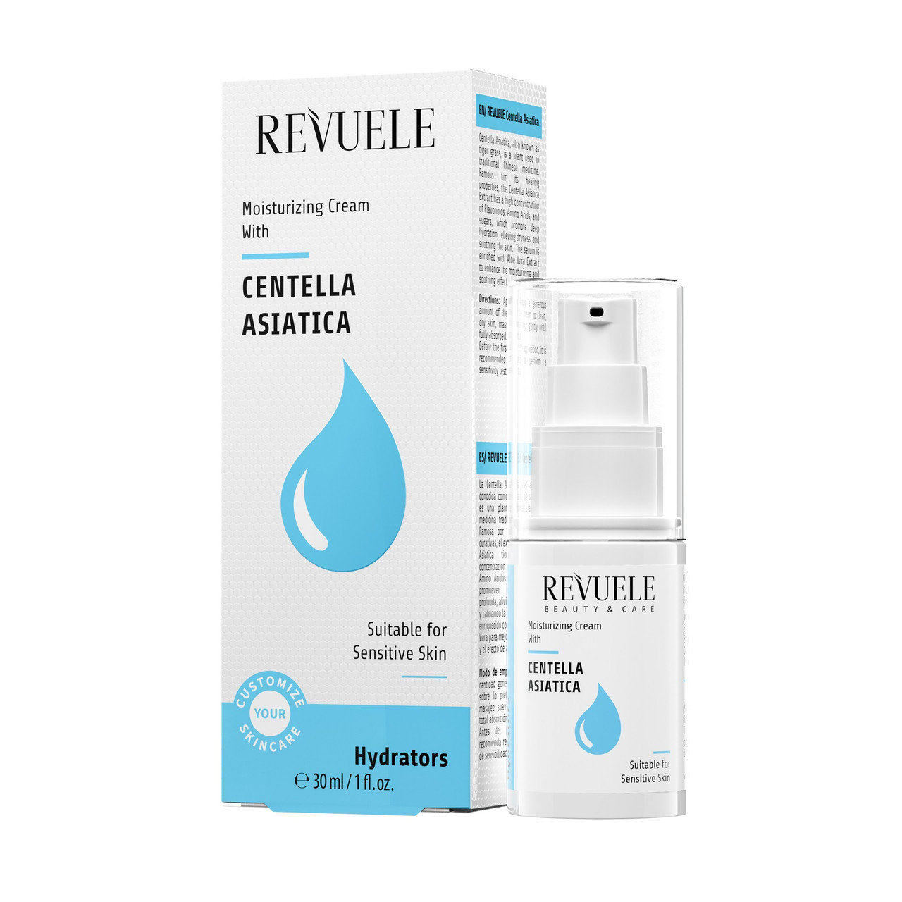 Зволожуючий крем для обличчя з азіатською центелою Revuele Hydrators Centella Asiatica 30 мл