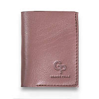 Жіночий невеликий шкіряний гаманець Grande Pelle 503665 пудровий