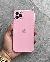 Силиконовый чехол на iPhone 11 Pro Max с квадратными бортами Square Side Pink - 07